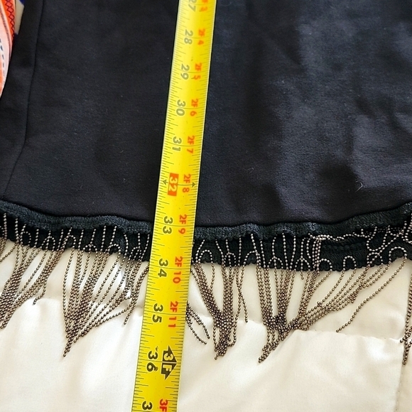 FRENCH CONNECTION Black Sleeveless Chain Detail Bodycon Dress, Size 10 - Picture 15 of 15